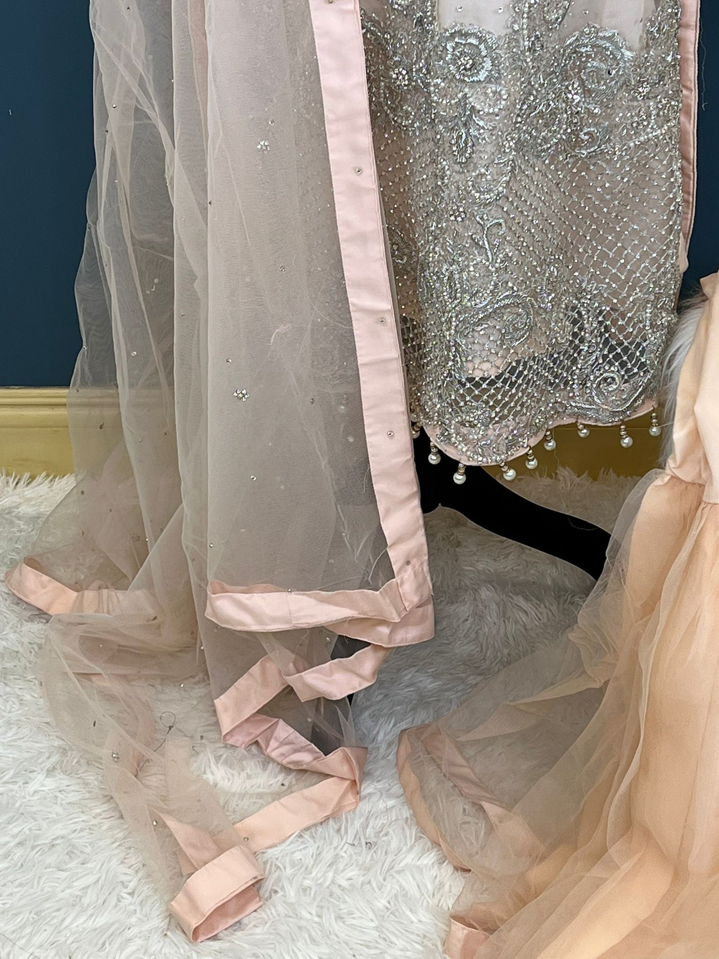 Eid special Pakistani orginal full  zardosi work boutique dress with gharara pant-100% original guaranteed