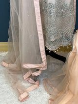 Eid special Pakistani orginal full  zardosi work boutique dress with gharara pant-100% original guaranteed