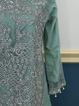 Pakistani orginal full  zardosi work boutique dress with gharara pant-100% original guaranteed