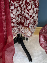 100% original Pakistani boutique collection. ( Organza with all body zardosi work)