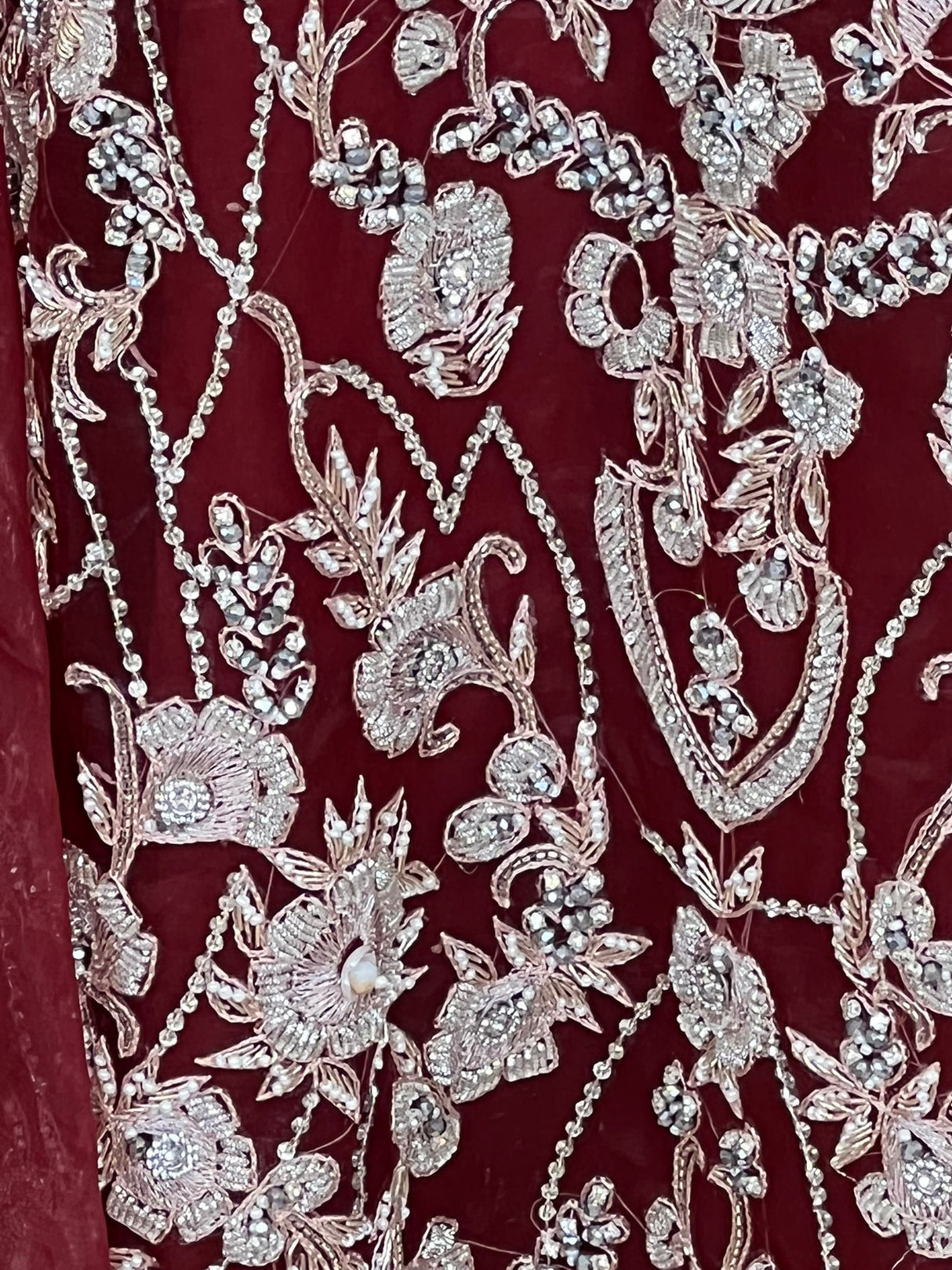 100% original Pakistani boutique collection. ( Organza with all body zardosi work)