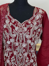 100% original Pakistani boutique collection. ( Organza with all body zardosi work)