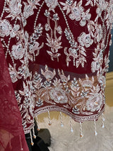 100% original Pakistani boutique collection. ( Organza with all body zardosi work)