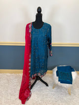 Pakistani Stitched Embroidery Party Wear Dresses Ready To Ship