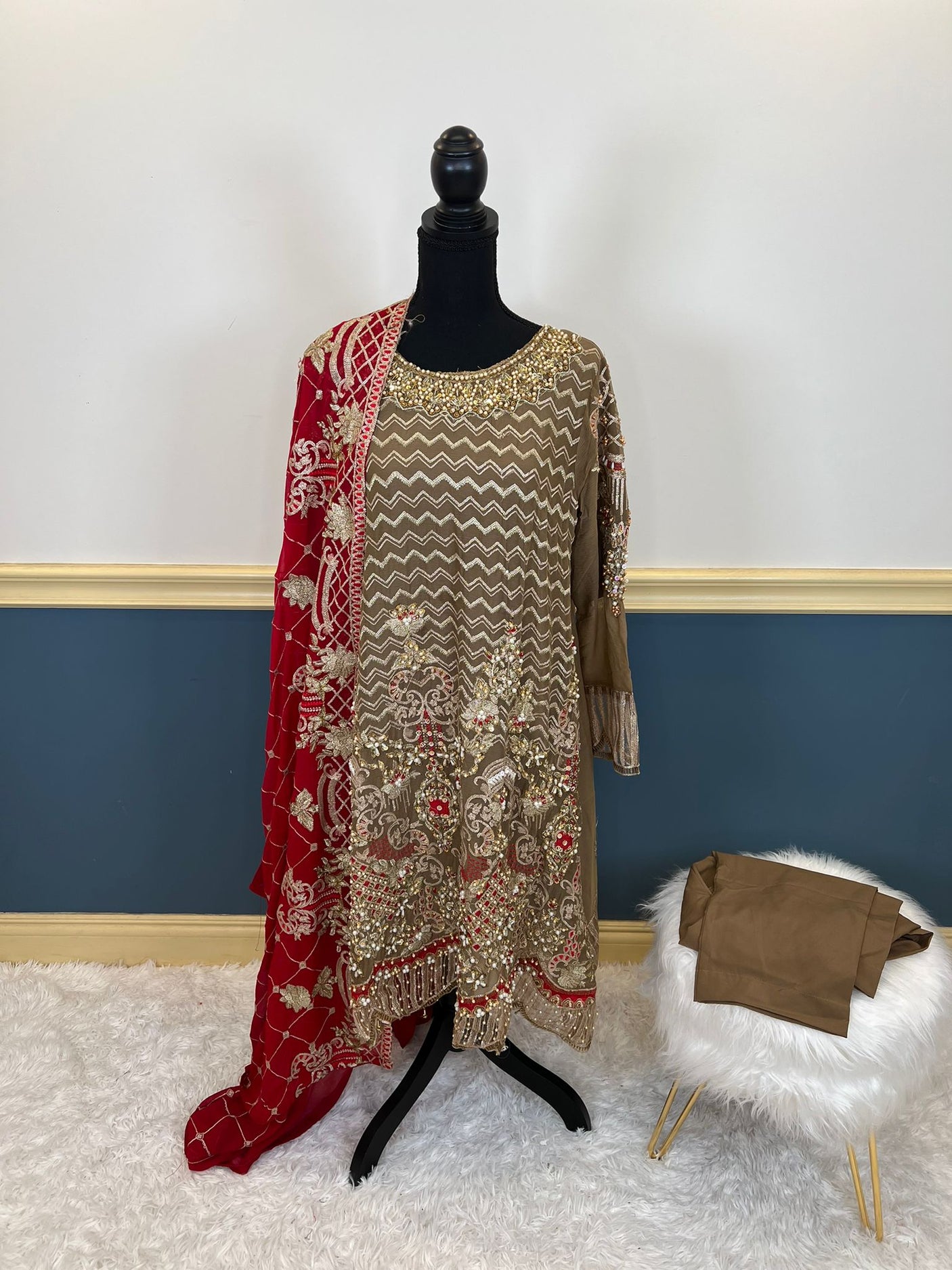 Pakistani Embroidered Party wear  Ready To Ship