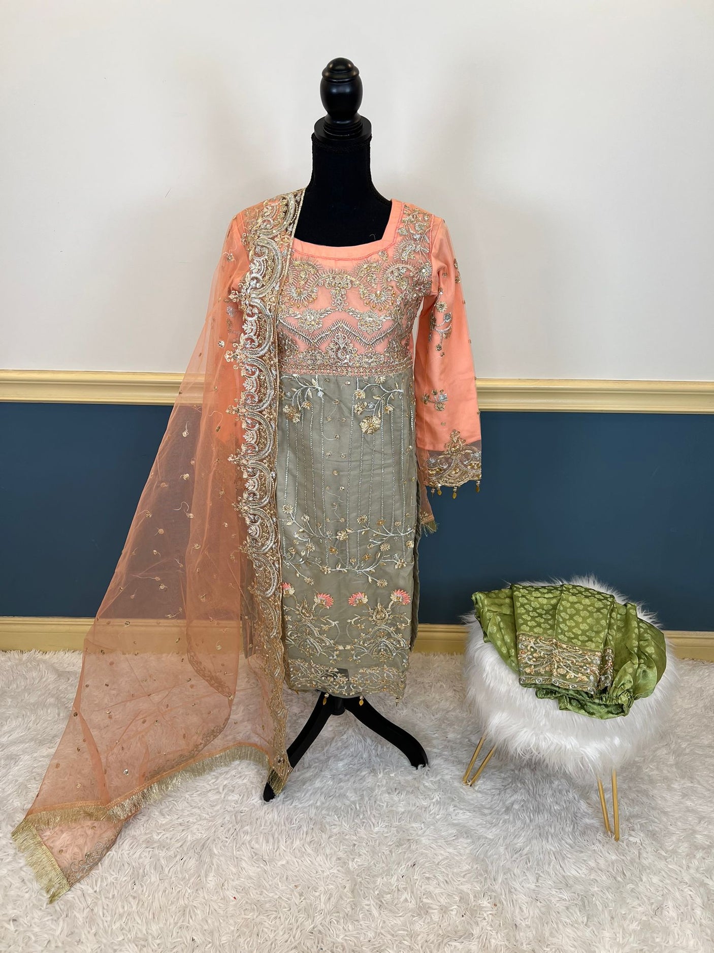 Pakistani Embroidered Party wear  Ready To Ship