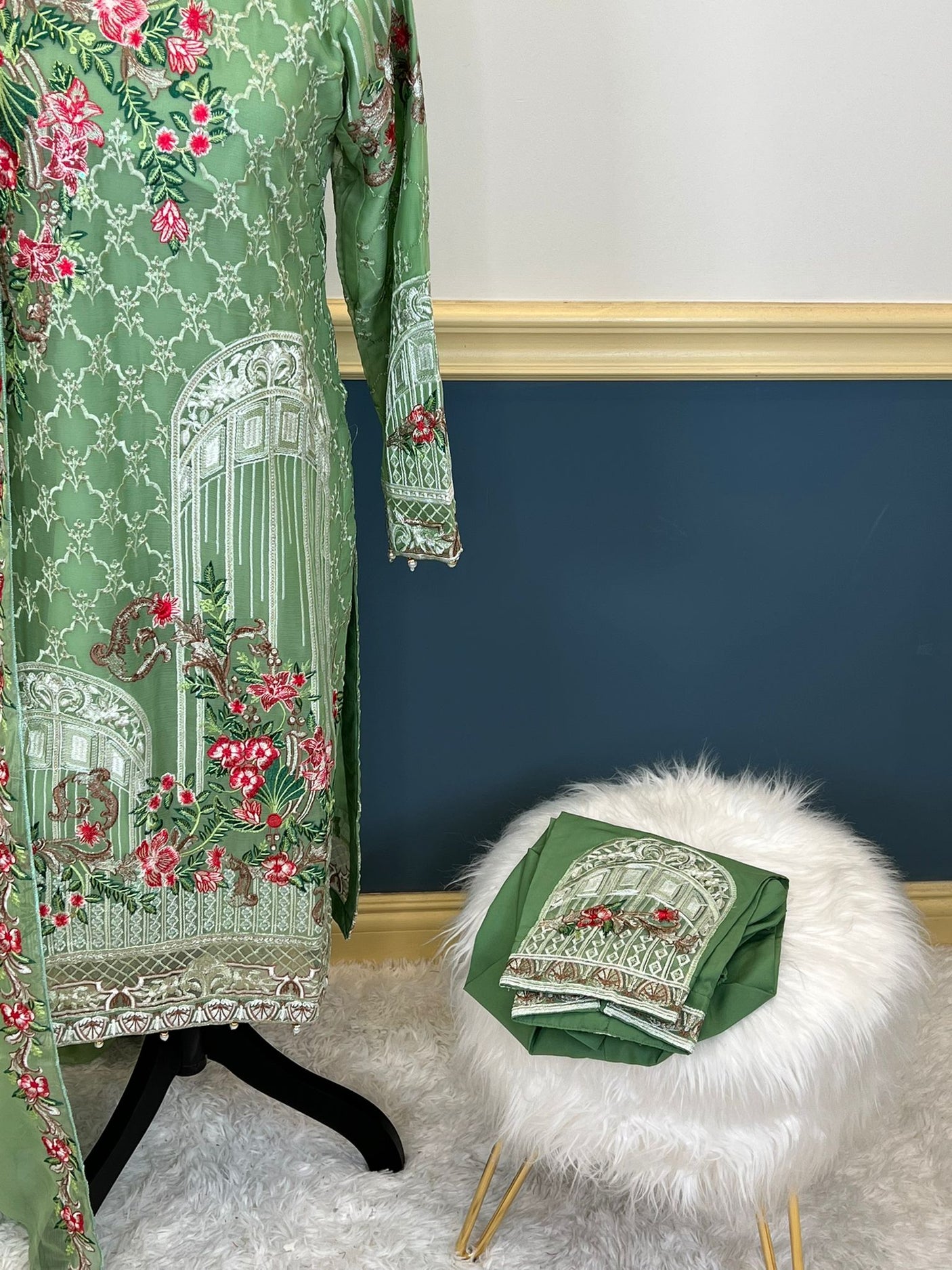 Pakistani Embroidered Party wear  Ready To Ship