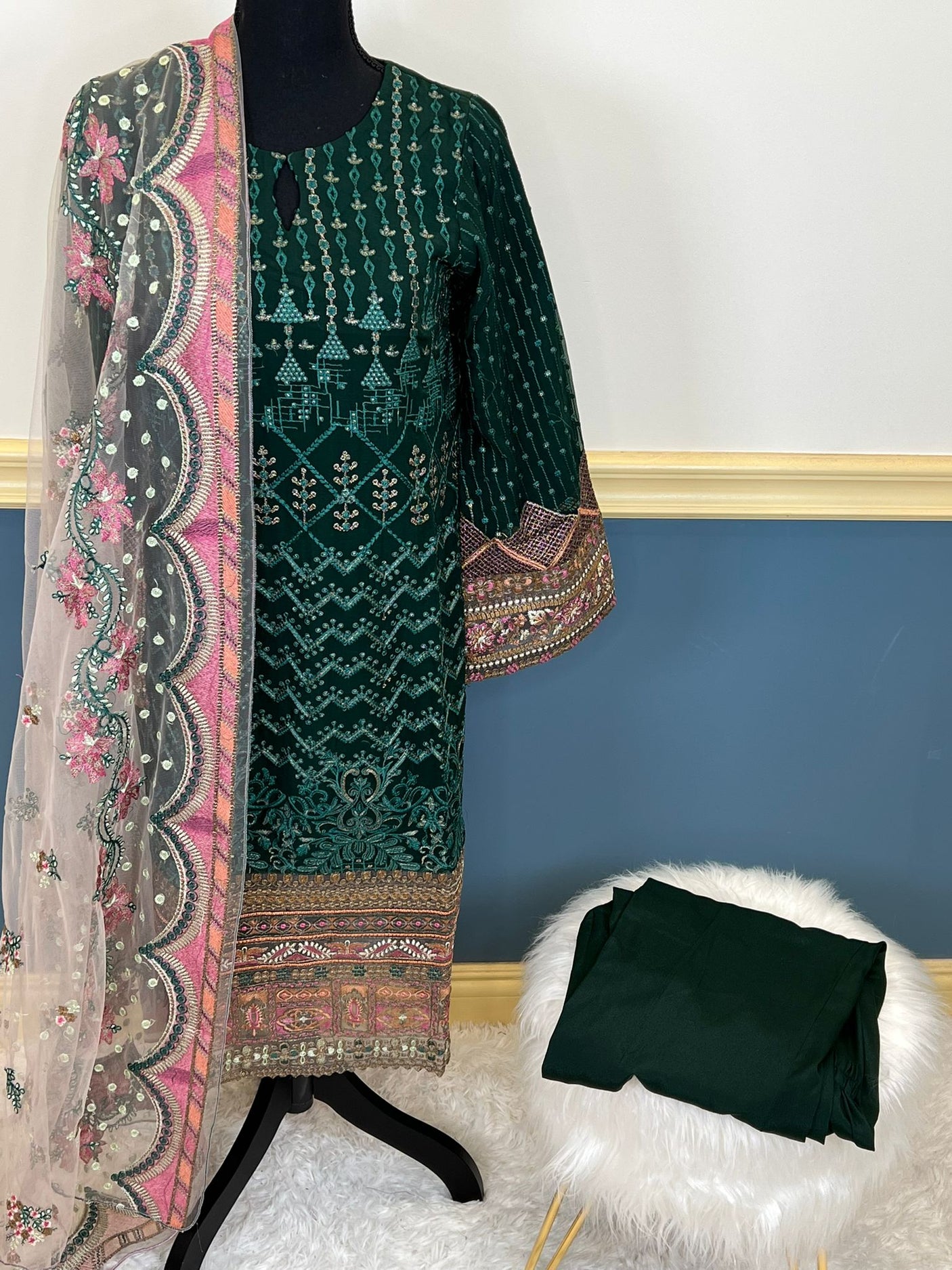Pakistani Embroidered Party wear  Ready To Ship