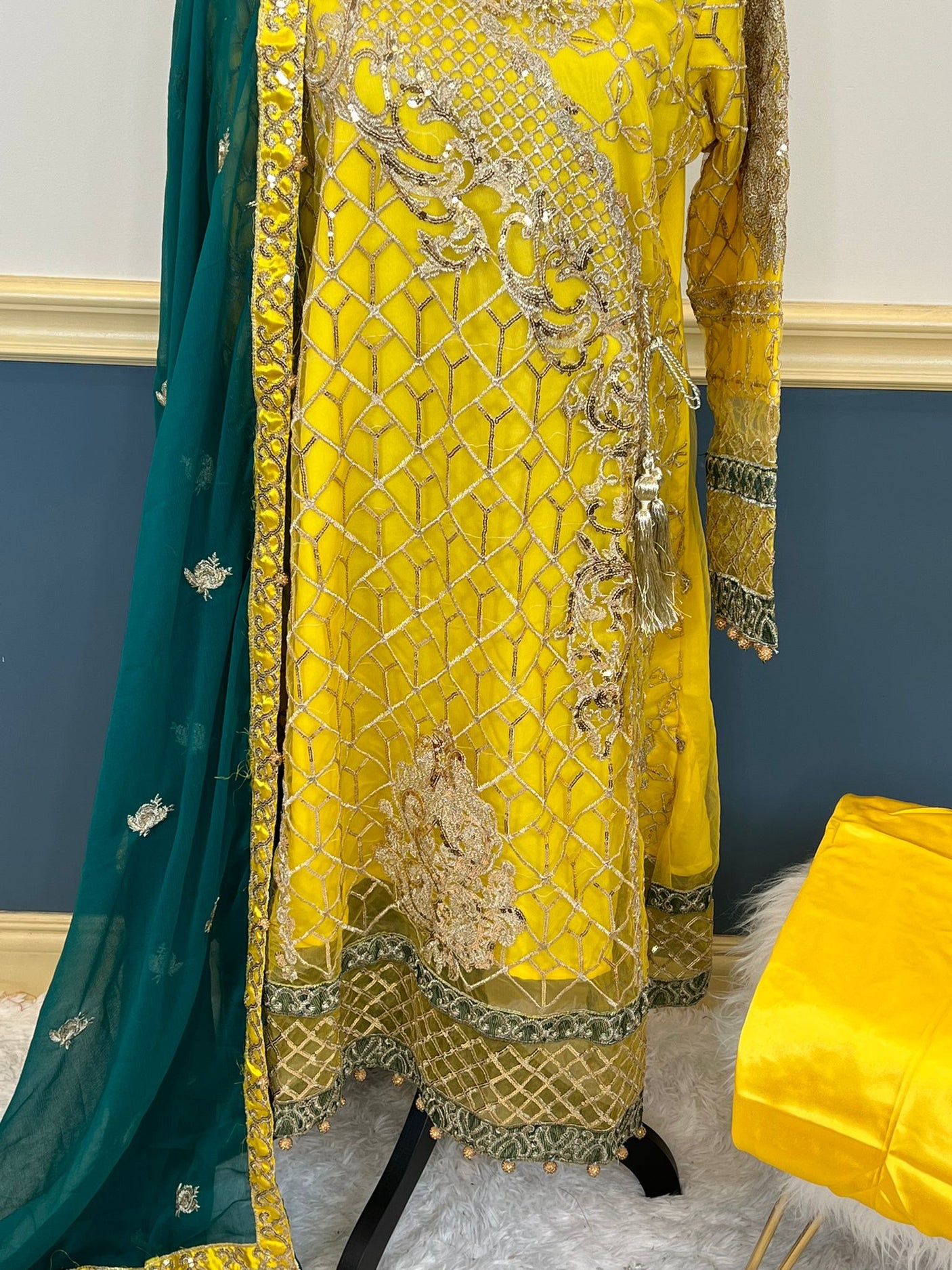 Pakistani Stitched Embroidery Party Wear Dresses Ready To Ship