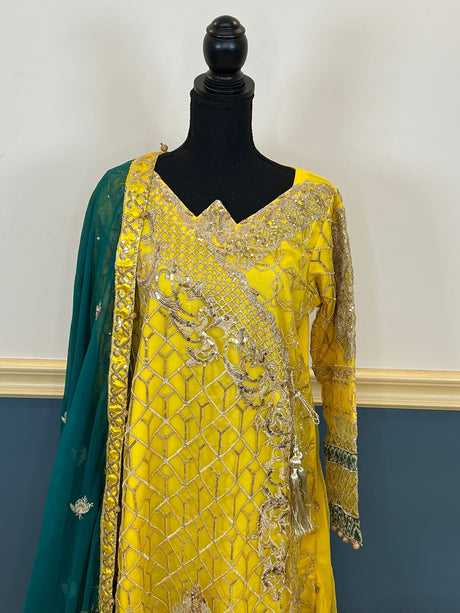 Pakistani Stitched Embroidery Party Wear Dresses Ready To Ship