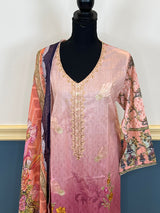 Pakistani Stitched Embroidered lawn Salwar kameez ready to ship