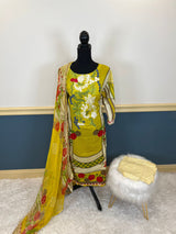 Pakistani Stitched Embroidered lawn Salwar kameez ready to ship