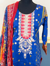 Pakistani Stitched Embroidered lawn Salwar kameez ready to ship