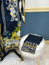 Pakistani Stitched Embroidered lawn Salwar kameez ready to ship