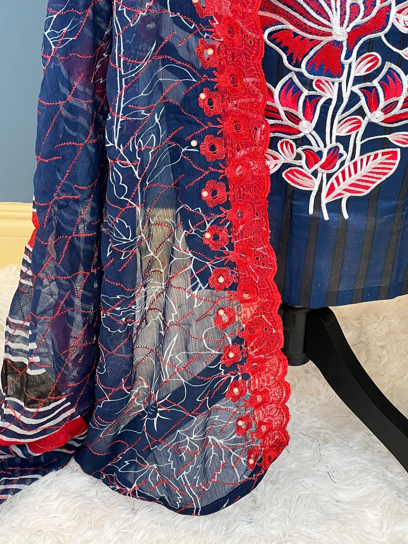 Pakistani Stitched Embroidered lawn Salwar kameez ready to ship