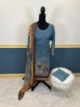 Pakistani Stitched Embroidered lawn Salwar kameez ready to ship