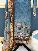 Pakistani Stitched Embroidered lawn Salwar kameez ready to ship