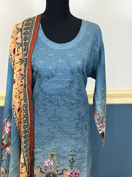 Pakistani Stitched Embroidered lawn Salwar kameez ready to ship