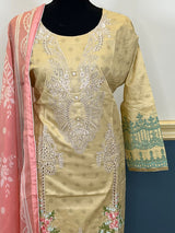Pakistani Stitched Embroidered lawn Salwar kameez ready to ship