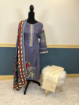 Pakistani Stitched Embroidered lawn Salwar kameez ready to ship