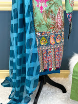 Pakistani Stitched Embroidered lawn Salwar kameez ready to ship