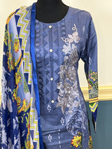 Pakistani Stitched Embroidered lawn Salwar kameez ready to ship