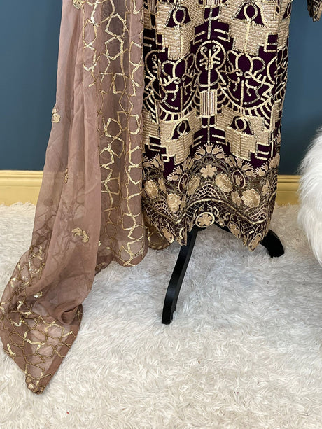 Pakistani Embroidered Party wear  Ready To Ship