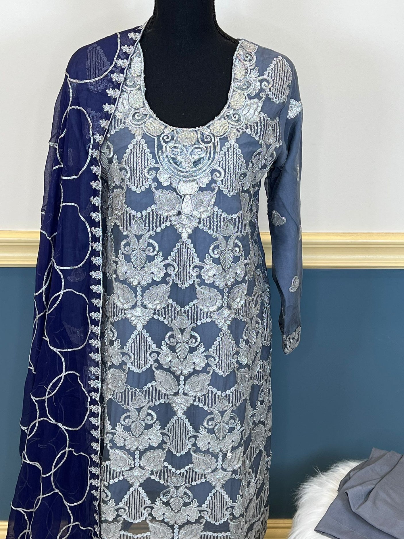 Pakistani Embroidered Party wear  Ready To Ship