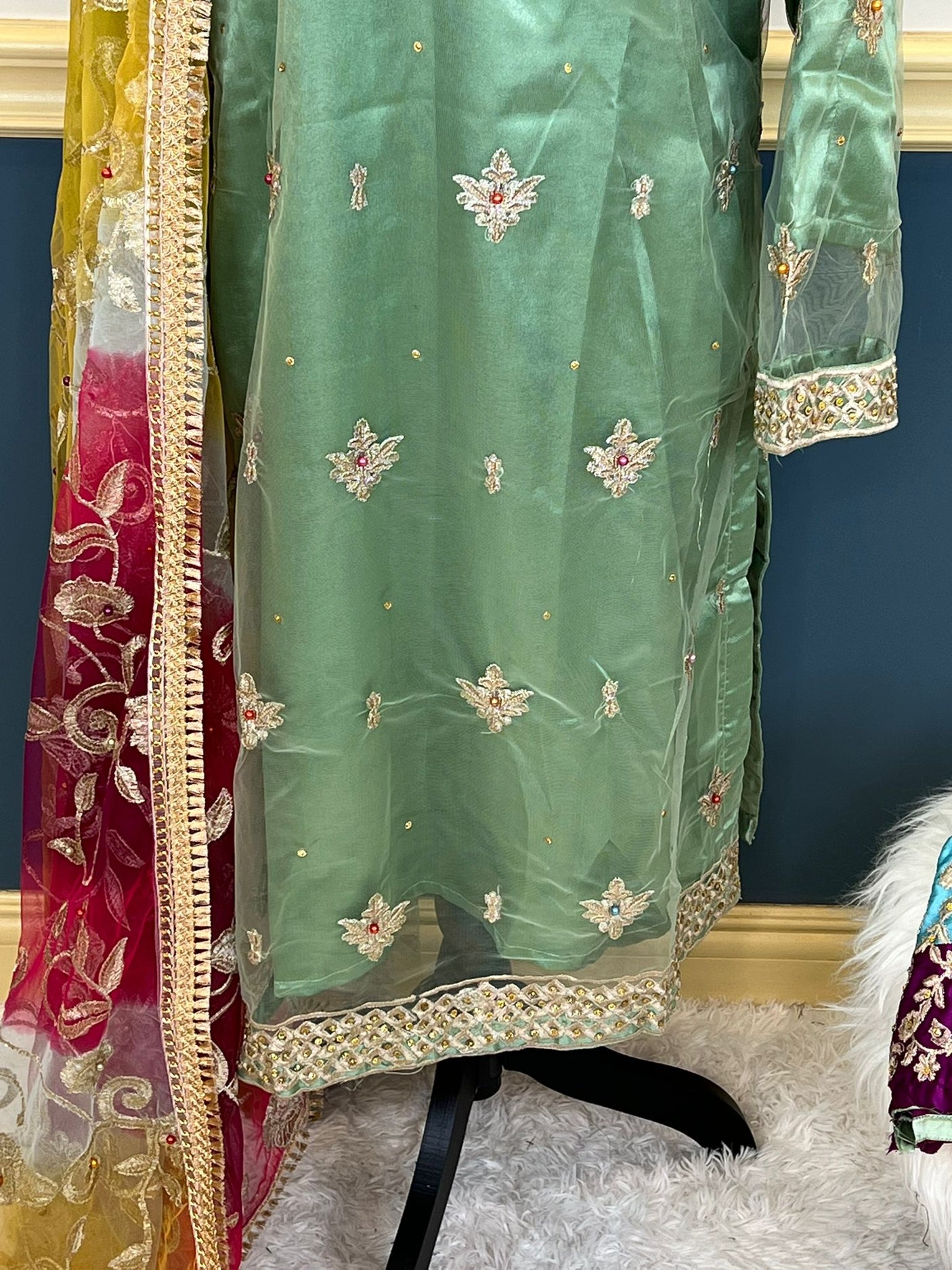 Pakistani Stitched Embroidery Party Wear Dresses Ready To Ship