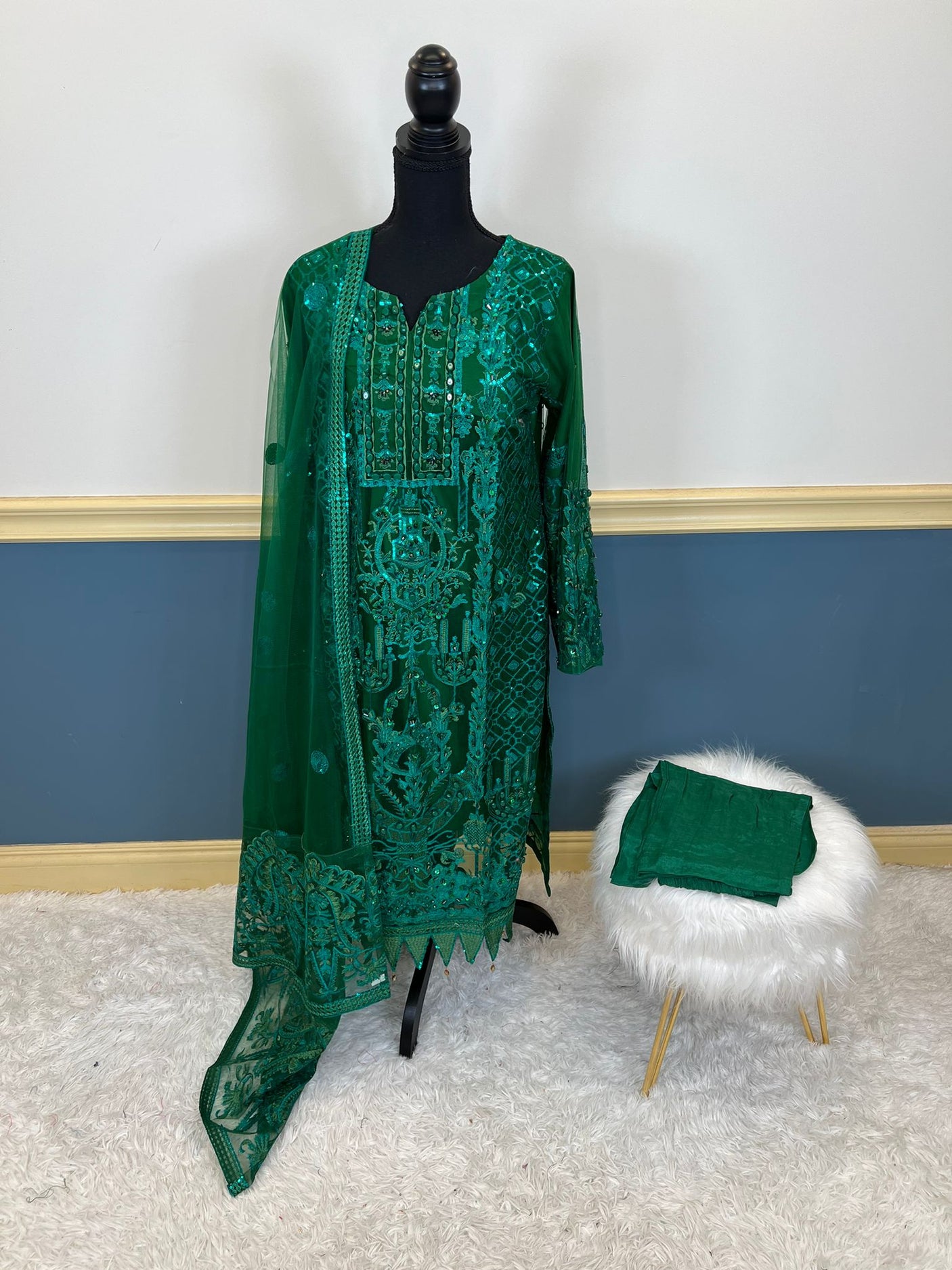 Pakistani Embroidered Party wear  Ready To Ship