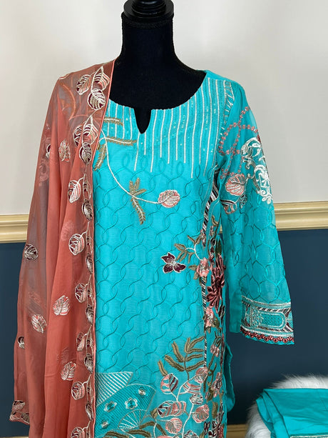 Pakistani Embroidered Party wear  Ready To Ship