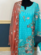Pakistani Embroidered Party wear  Ready To Ship
