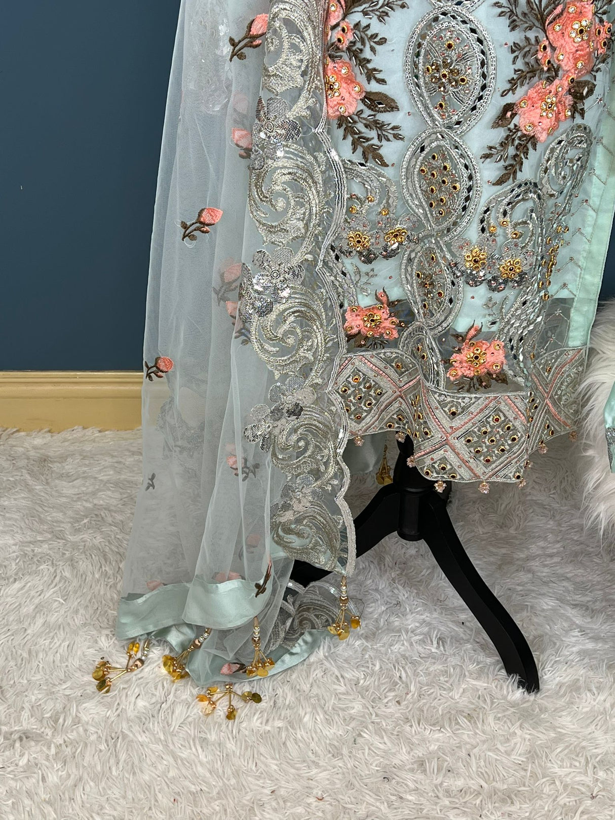 Pakistani Stitched Embroidery Party Wear Dresses Ready To Ship