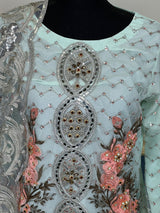 Pakistani Stitched Embroidery Party Wear Dresses Ready To Ship