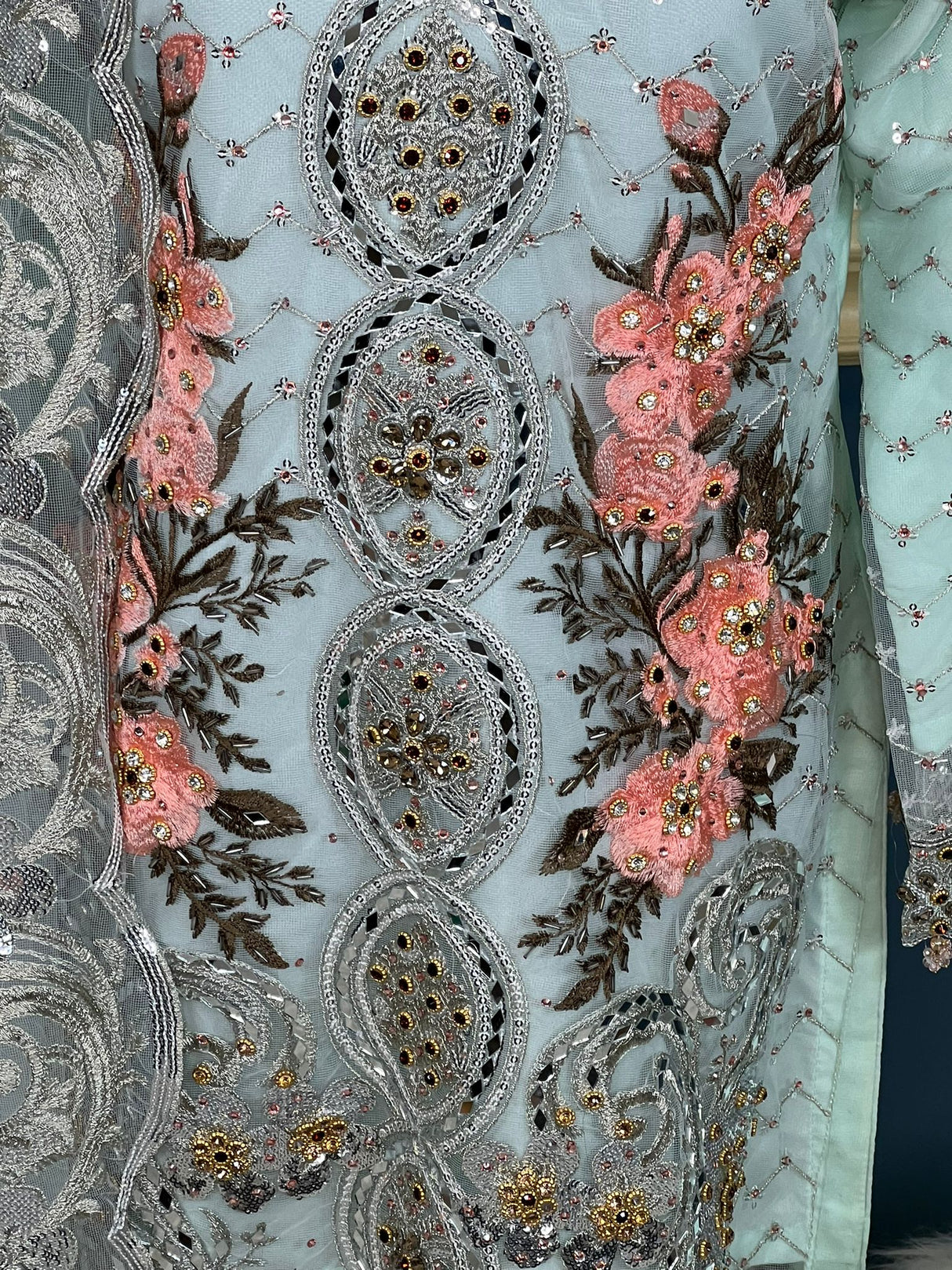 Pakistani Stitched Embroidery Party Wear Dresses Ready To Ship