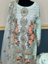 Pakistani Stitched Embroidery Party Wear Dresses Ready To Ship