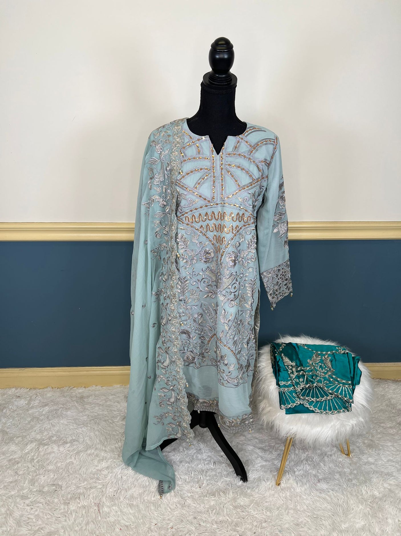Pakistani Embroidered Party wear  Ready To Ship