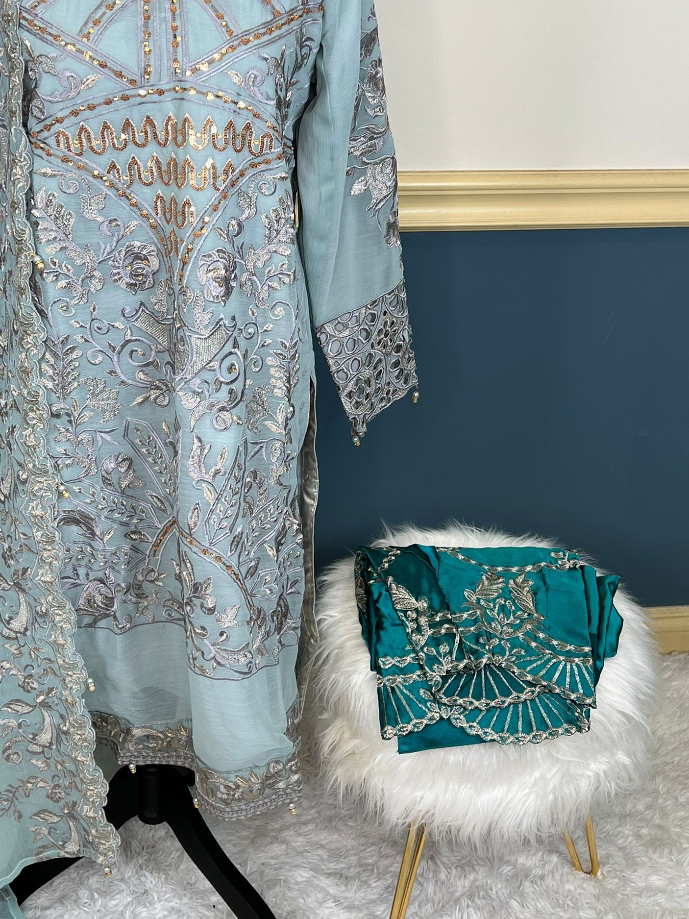 Pakistani Embroidered Party wear  Ready To Ship