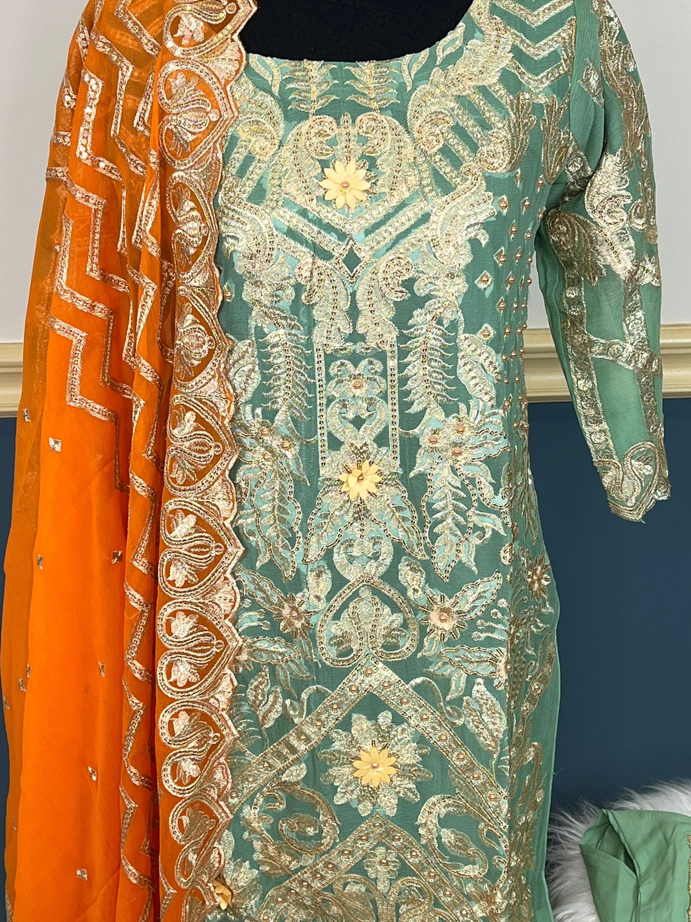 Pakistani Embroidered Party wear  Ready To Ship