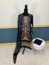 Pakistani Stitched Embroidered lawn Salwar kameez ready to ship