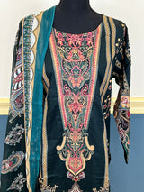 Pakistani Stitched Embroidered lawn Salwar kameez ready to ship