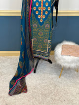 Pakistani Stitched Embroidered lawn Salwar kameez ready to ship