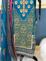 Pakistani Stitched Embroidered lawn Salwar kameez ready to ship