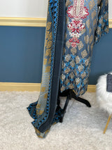 Pakistani linen Embroidered Salwar kameez Ready To Ship