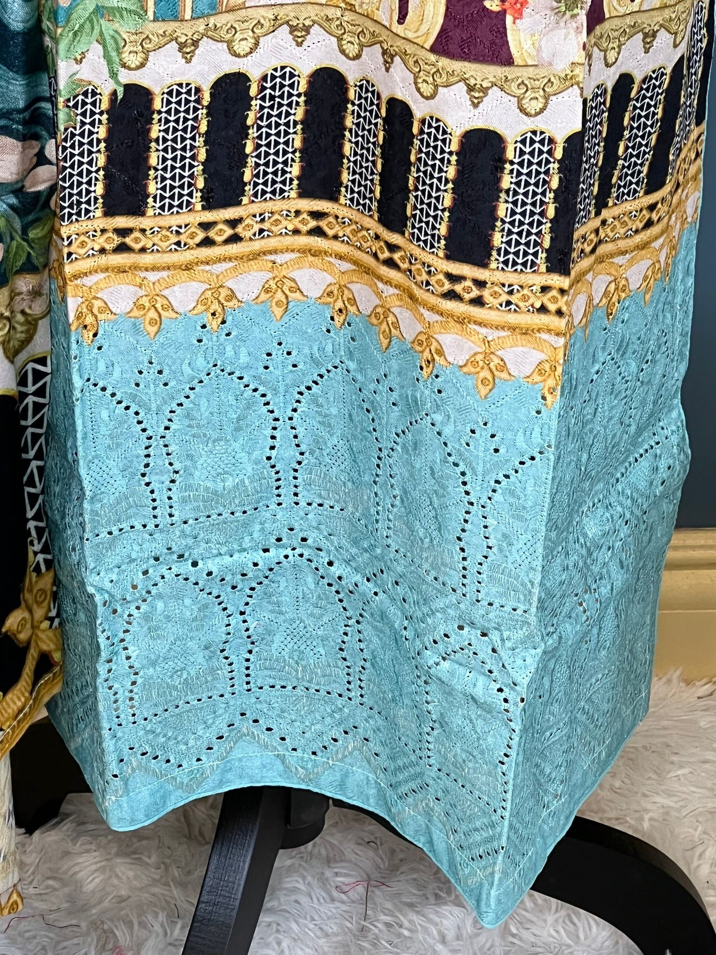 Pakistani Stitched Embroidered lawn Salwar kameez ready to ship