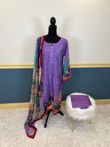 Pakistani Stitched Embroidered lawn Salwar kameez ready to ship