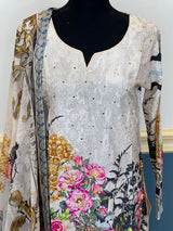 Pakistani Stitched Embroidered lawn Salwar kameez ready to ship