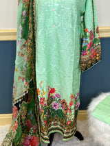 Pakistani Stitched Embroidered lawn Salwar kameez ready to ship