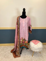 Pakistani Stitched Embroidered lawn Salwar kameez ready to ship