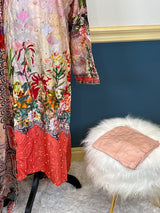 Pakistani Stitched Embroidered lawn Salwar kameez ready to ship